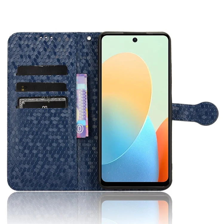 Phone Case for Transsion Tecno Pop 8 / Spark Go 2024 4G / Spark 20C Shell Dot Imprinted Wallet Stand Cover