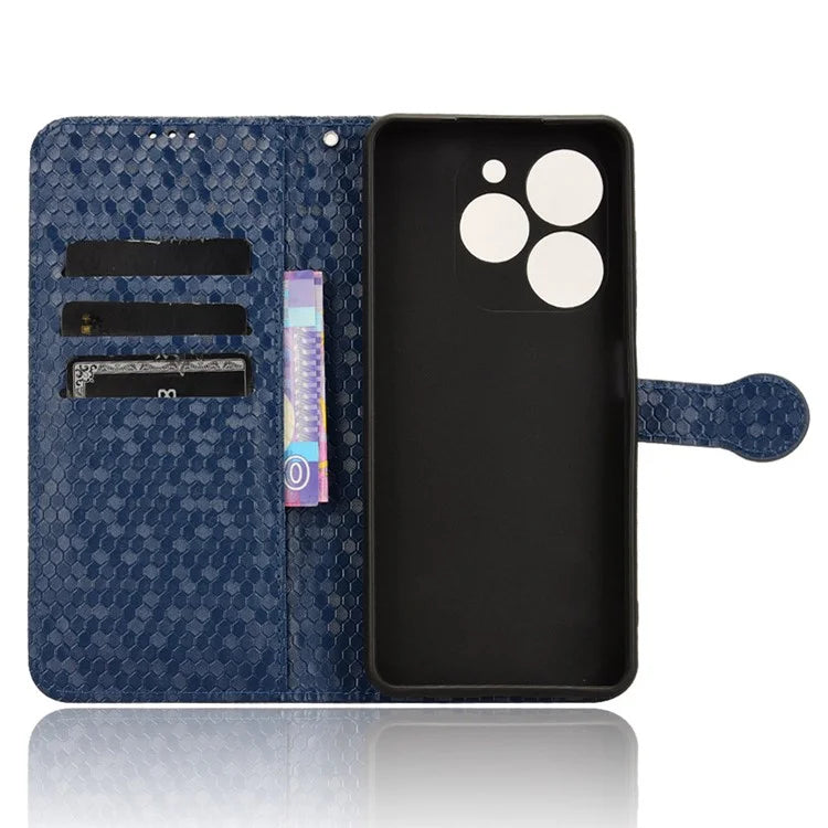 Phone Case for Transsion Tecno Pop 8 / Spark Go 2024 4G / Spark 20C Shell Dot Imprinted Wallet Stand Cover