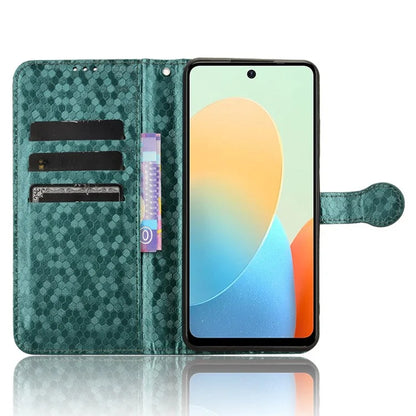 Phone Case for Transsion Tecno Pop 8 / Spark Go 2024 4G / Spark 20C Shell Dot Imprinted Wallet Stand Cover