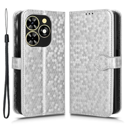 Phone Case for Transsion Tecno Pop 8 / Spark Go 2024 4G / Spark 20C Shell Dot Imprinted Wallet Stand Cover