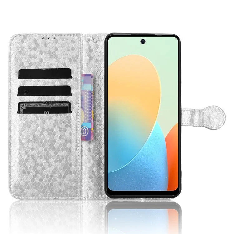 Phone Case for Transsion Tecno Pop 8 / Spark Go 2024 4G / Spark 20C Shell Dot Imprinted Wallet Stand Cover