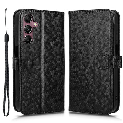 For Samsung Galaxy A15 4G / A15 5G Case Dot Imprinted Leather Shockproof Phone Stand Cover
