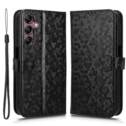 For Samsung Galaxy A15 4G / A15 5G Case Dot Imprinted Leather Shockproof Phone Stand Cover
