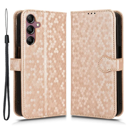 For Samsung Galaxy A15 4G / A15 5G Case Dot Imprinted Leather Shockproof Phone Stand Cover