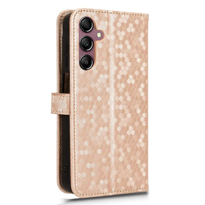 For Samsung Galaxy A15 4G / A15 5G Case Dot Imprinted Leather Shockproof Phone Stand Cover