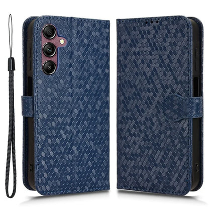 For Samsung Galaxy A15 4G / A15 5G Case Dot Imprinted Leather Shockproof Phone Stand Cover