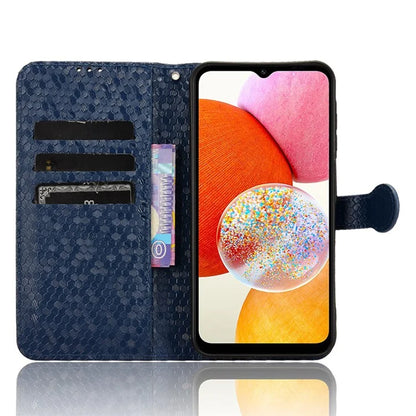 For Samsung Galaxy A15 4G / A15 5G Case Dot Imprinted Leather Shockproof Phone Stand Cover
