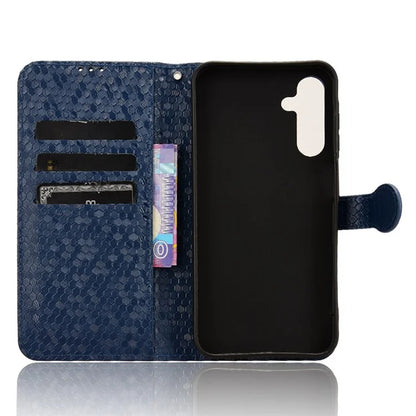 For Samsung Galaxy A15 4G / A15 5G Case Dot Imprinted Leather Shockproof Phone Stand Cover