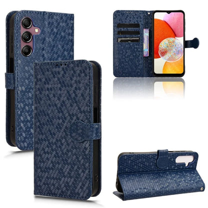 For Samsung Galaxy A15 4G / A15 5G Case Dot Imprinted Leather Shockproof Phone Stand Cover