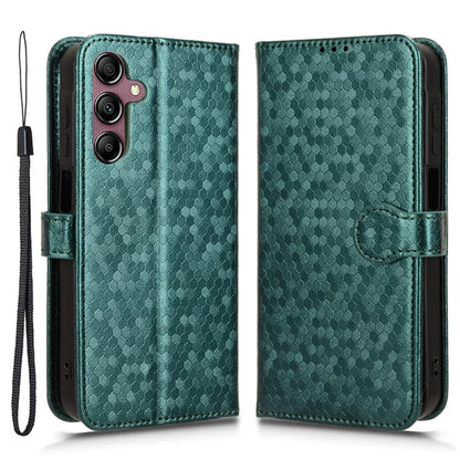 For Samsung Galaxy A15 4G / A15 5G Case Dot Imprinted Leather Shockproof Phone Stand Cover