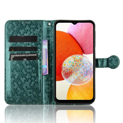 For Samsung Galaxy A15 4G / A15 5G Case Dot Imprinted Leather Shockproof Phone Stand Cover