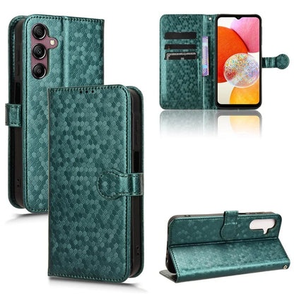 For Samsung Galaxy A15 4G / A15 5G Case Dot Imprinted Leather Shockproof Phone Stand Cover