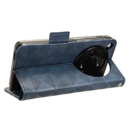 For Oppo Find N3 5G Phone Case Imprinted Triangle Folio Wallet Leather Cover