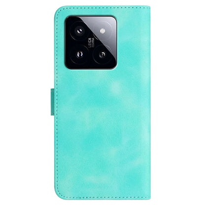 For Xiaomi 14 Pro Leather Wallet Case YX0030 Smile Series Card Holder Full Protection Cover