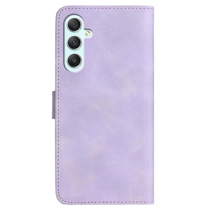 YX0030 For Samsung Galaxy A35 5G Leather Phone Case Smile Pattern Card Holder Wrist Strap