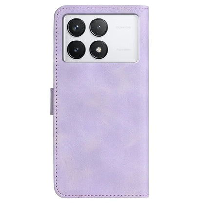 YX0030 For Xiaomi Redmi K70E 5G / Poco X6 Pro 5G Leather Phone Case Smile Pattern Magnetic Closure Cover