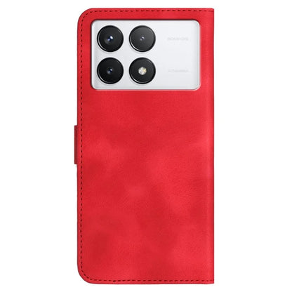 YX0030 For Xiaomi Redmi K70E 5G / Poco X6 Pro 5G Leather Phone Case Smile Pattern Magnetic Closure Cover