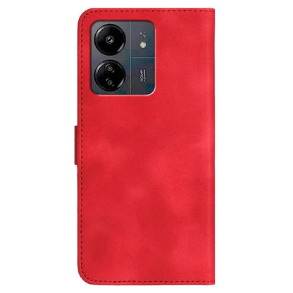 YX0030 For Xiaomi Redmi 13C 4G / 5G / Poco C65 4G Wallet Case PU Leather Smile Pattern Flip Cover