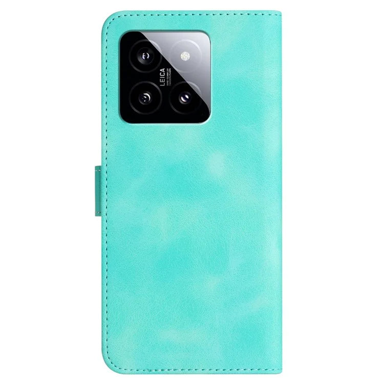 YX0030 Smile Series for Xiaomi 14 Phone Case Card Slots Stand Magnetic Closure Leather Cover