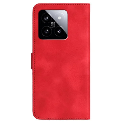 YX0030 Smile Series for Xiaomi 14 Phone Case Card Slots Stand Magnetic Closure Leather Cover