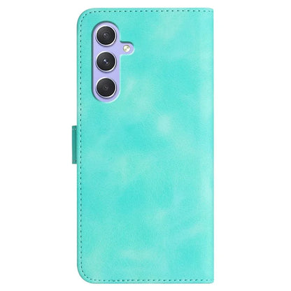 YX0030 For Samsung Galaxy A55 5G Smile Pattern Wallet Case PU Leather Protective Cover