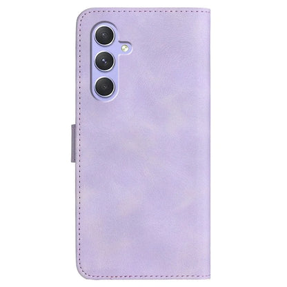 YX0030 For Samsung Galaxy A55 5G Smile Pattern Wallet Case PU Leather Protective Cover