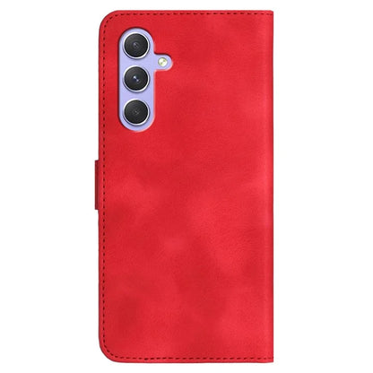 YX0030 For Samsung Galaxy A55 5G Smile Pattern Wallet Case PU Leather Protective Cover