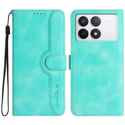 YX0030 For Xiaomi Redmi K70 5G / K70 Pro 5G Leather Case Smile Pattern Wallet Flip Cover