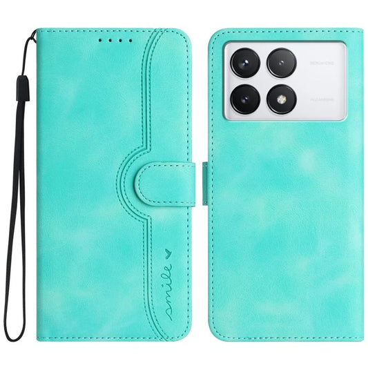 YX0030 For Xiaomi Redmi K70 5G / K70 Pro 5G Leather Case Smile Pattern Wallet Flip Cover