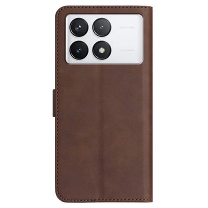 YX0030 For Xiaomi Redmi K70 5G / K70 Pro 5G Leather Case Smile Pattern Wallet Flip Cover
