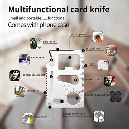 For Samsung Galaxy S24+ Case Carbon Tiber Texture Back Cover with Card Bag Multi-functional Tool