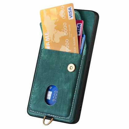 D1 For Samsung Galaxy S24 Ultra Phone Case with Card Holder Kickstand