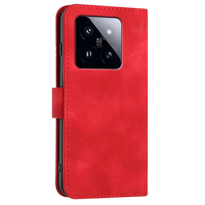 YX0040 Wallet Case for Xiaomi 14 Pro PU Leather Folio Flip Stand Cover Imprinted Pattern