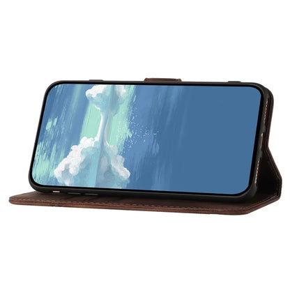 YX0040 Wallet Case for Xiaomi 14 Pro PU Leather Folio Flip Stand Cover Imprinted Pattern