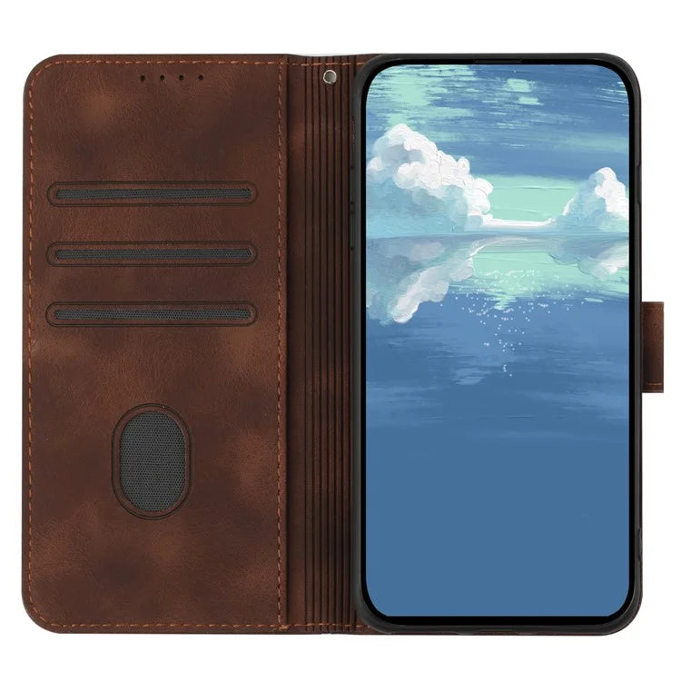 YX0040 Wallet Case for Xiaomi 14 Pro PU Leather Folio Flip Stand Cover Imprinted Pattern