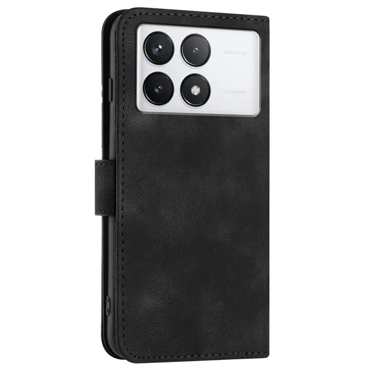 YX0040 For Xiaomi Redmi K70 5G / K70 Pro 5G Wallet Case Imprinted Geometric PU Leather Phone Cover