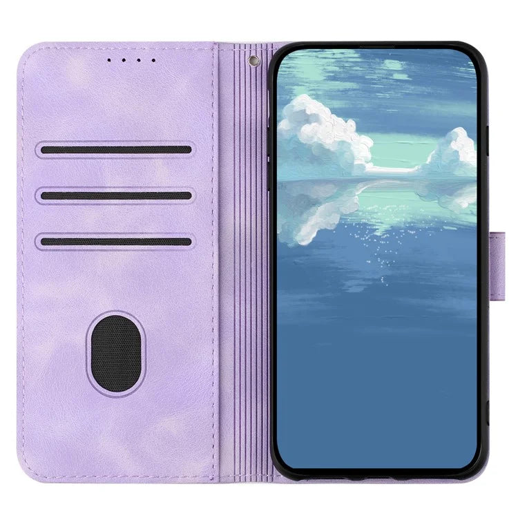 YX0040 For Xiaomi Redmi K70 5G / K70 Pro 5G Wallet Case Imprinted Geometric PU Leather Phone Cover
