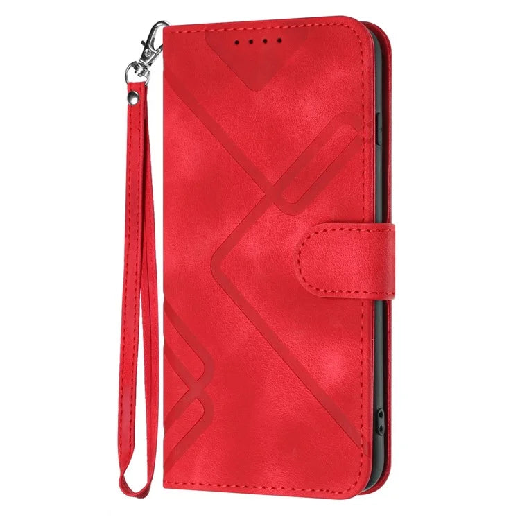YX0040 For Xiaomi Redmi K70 5G / K70 Pro 5G Wallet Case Imprinted Geometric PU Leather Phone Cover