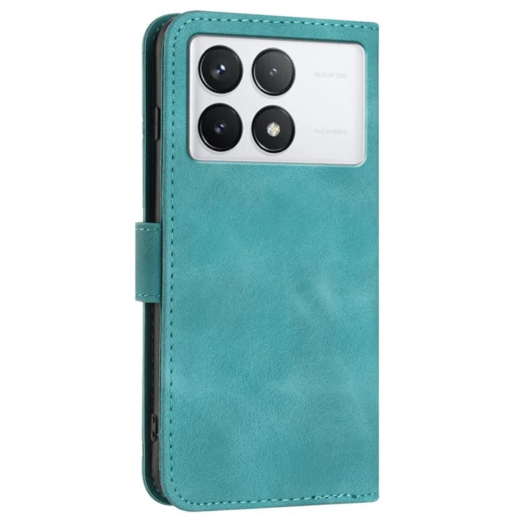 YX0040 For Xiaomi Redmi K70 5G / K70 Pro 5G Wallet Case Imprinted Geometric PU Leather Phone Cover