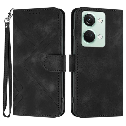 YX0040 For OnePlus Ace 2V / Nord 3 5G Case PU Leather Wrist Strap Stand Phone Cover