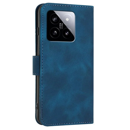 YX0040 For Xiaomi 14 Stand Folio Cover Geometric Pattern Wallet Leather Phone Case