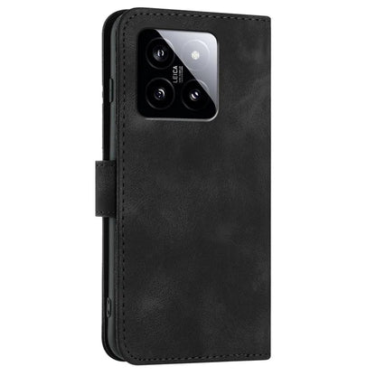 YX0040 For Xiaomi 14 Stand Folio Cover Geometric Pattern Wallet Leather Phone Case