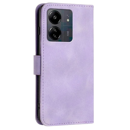 YX0040 For Xiaomi Redmi 13C 4G / 5G / Poco C65 4G Phone Case Geometric Pattern Imprinted Cover Flip Wallet