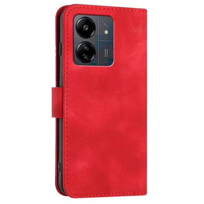 YX0040 For Xiaomi Redmi 13C 4G / 5G / Poco C65 4G Phone Case Geometric Pattern Imprinted Cover Flip Wallet