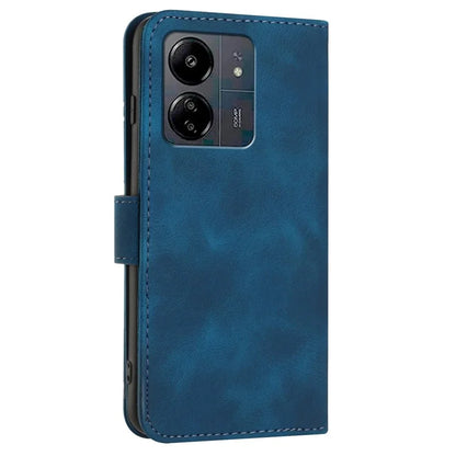 YX0040 For Xiaomi Redmi 13C 4G / 5G / Poco C65 4G Phone Case Geometric Pattern Imprinted Cover Flip Wallet
