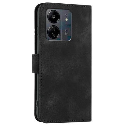 YX0040 For Xiaomi Redmi 13C 4G / 5G / Poco C65 4G Phone Case Geometric Pattern Imprinted Cover Flip Wallet