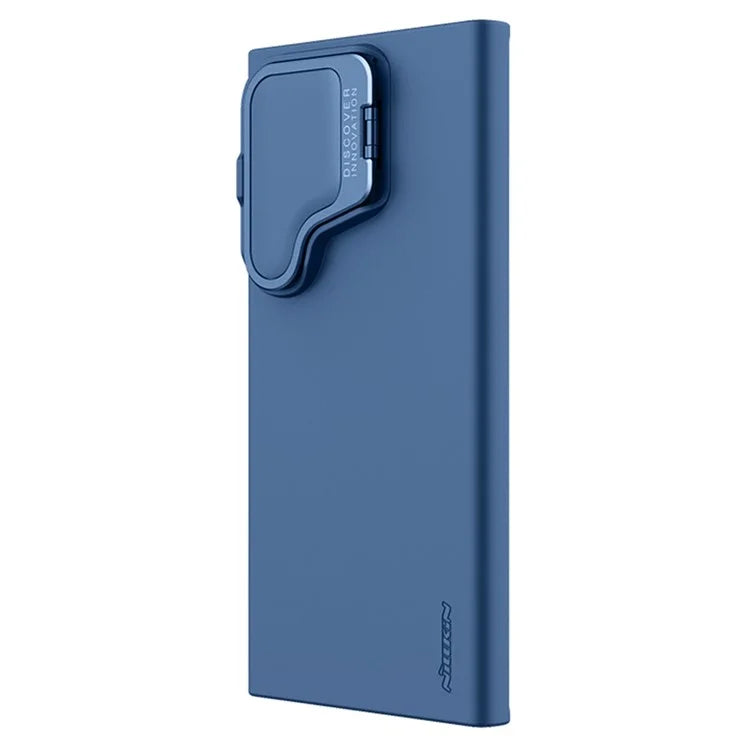 NILLKIN Camshield Silky Prop for Samsung Galaxy S24 Ultra Silicone+PC Phone Case Lens Cover Kickstand