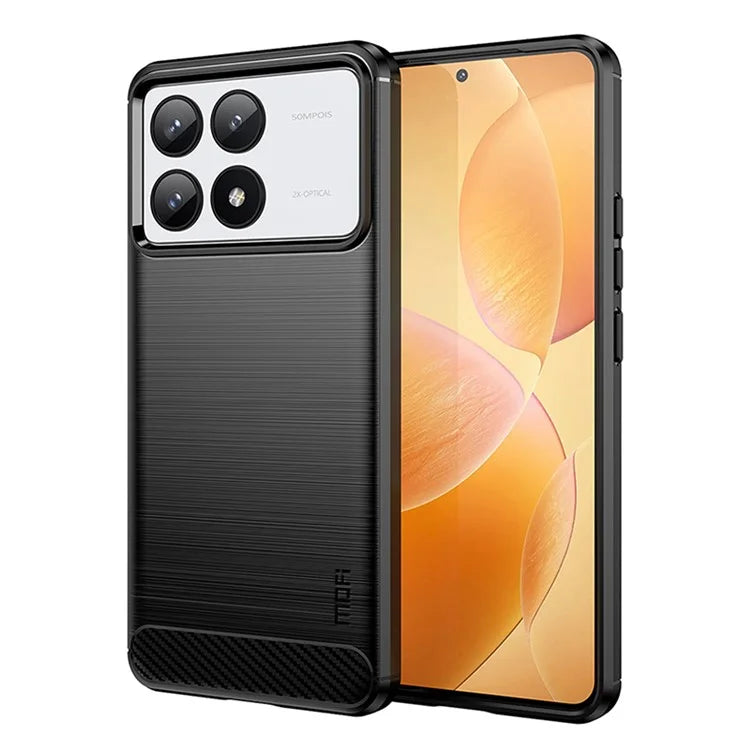 MOFI JK TPU Series-1 For Xiaomi Redmi K70 5G / K70 Pro 5G TPU Phone Case Carbon Fiber Texture