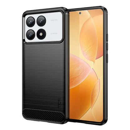 MOFI JK TPU Series-1 For Xiaomi Redmi K70 5G / K70 Pro 5G TPU Phone Case Carbon Fiber Texture