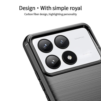 MOFI JK TPU Series-1 For Xiaomi Redmi K70 5G / K70 Pro 5G TPU Phone Case Carbon Fiber Texture